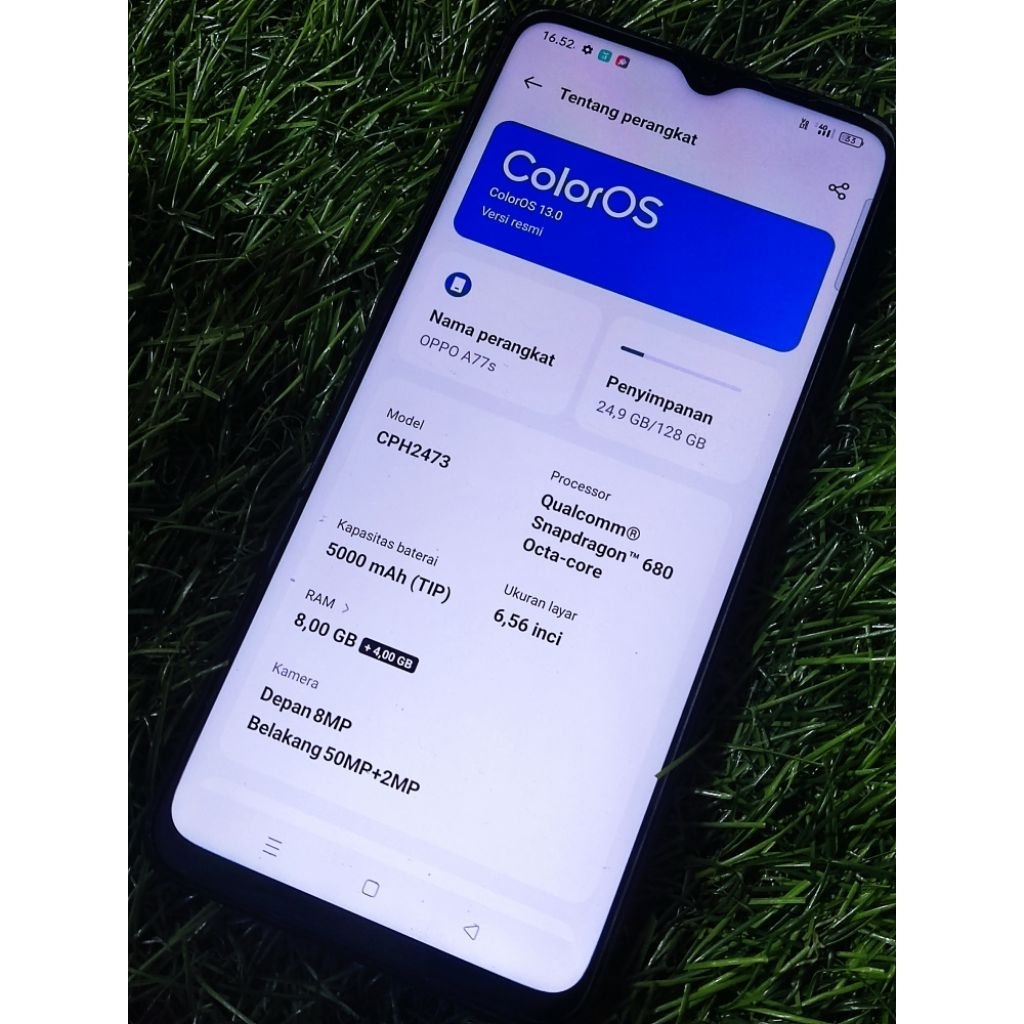Mesin Oppo A77s Normal