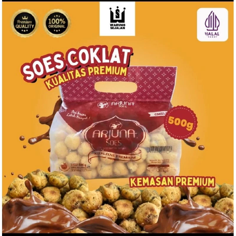 

Soes Arjuna aneka rasa coklat | S.berry | Vanilla | Keju 30gr (10pcs)dan 500gr