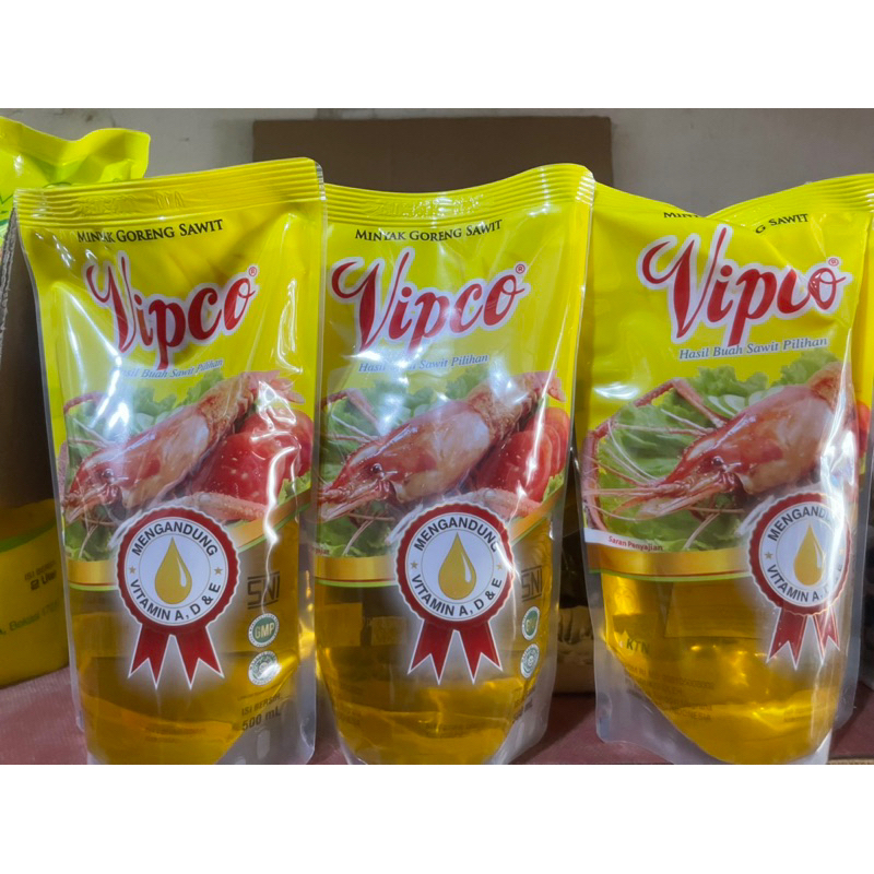 

MINYAK GORENG VIPCO 500 ML 1 DUS