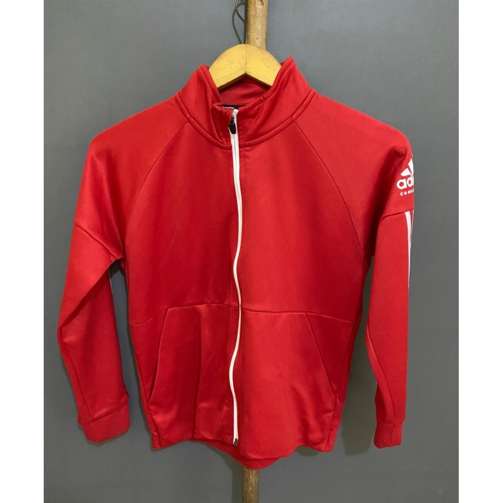 JAKET MERAH LIST PUTIH