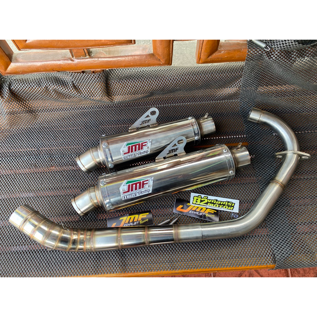 KNALPOT JMF FULL STAINLESS MEGAPRO GL CB TIGER KNALPOT JMF TIGER MEGAPRO GL