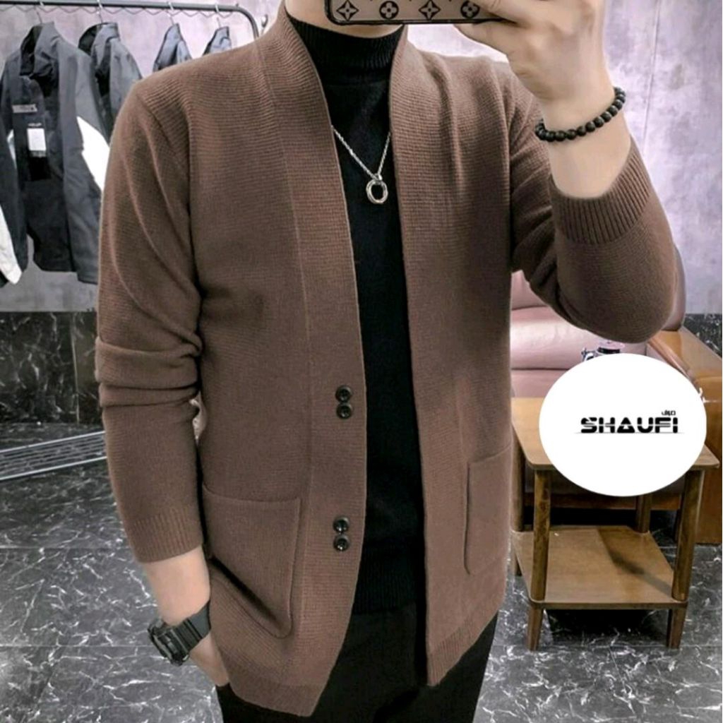 Sweater Blazer Variasi/Sweater Rajut Pria/Blazer Pria Santai Santai