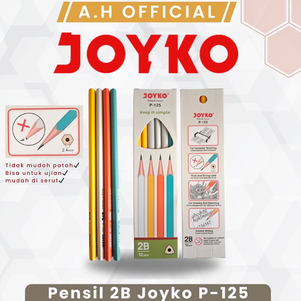 

Pensil 2B Joyko P-125 Triangle