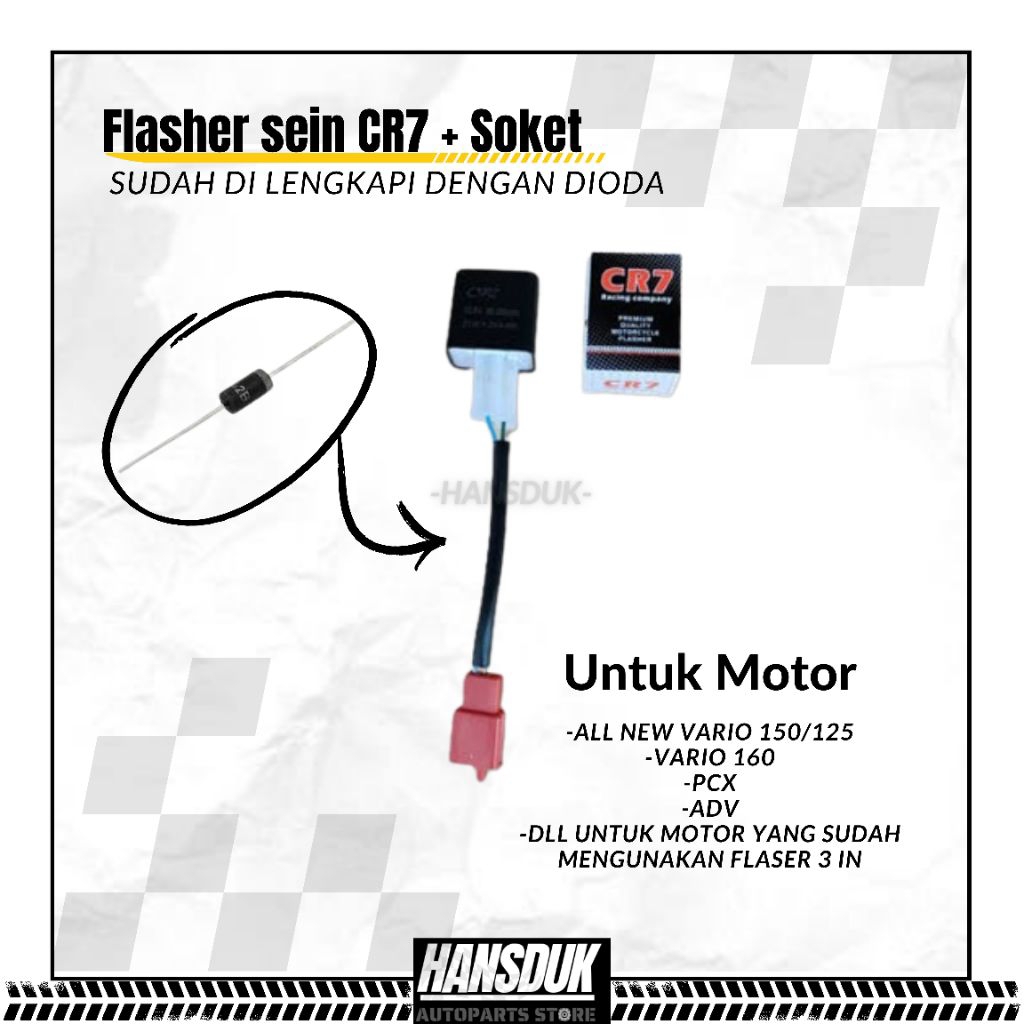 Flasher Sein CR7 || Flasher Sein PNP all New Vario 150/125, CB 150R, CBR facelift, Vixion, R15