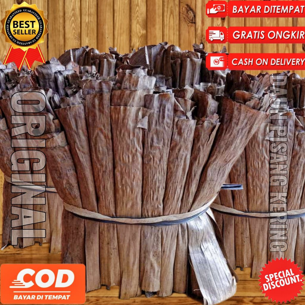 

Daun pisang kering 500gr keraras kering 500gr lebar bersih siap pakai