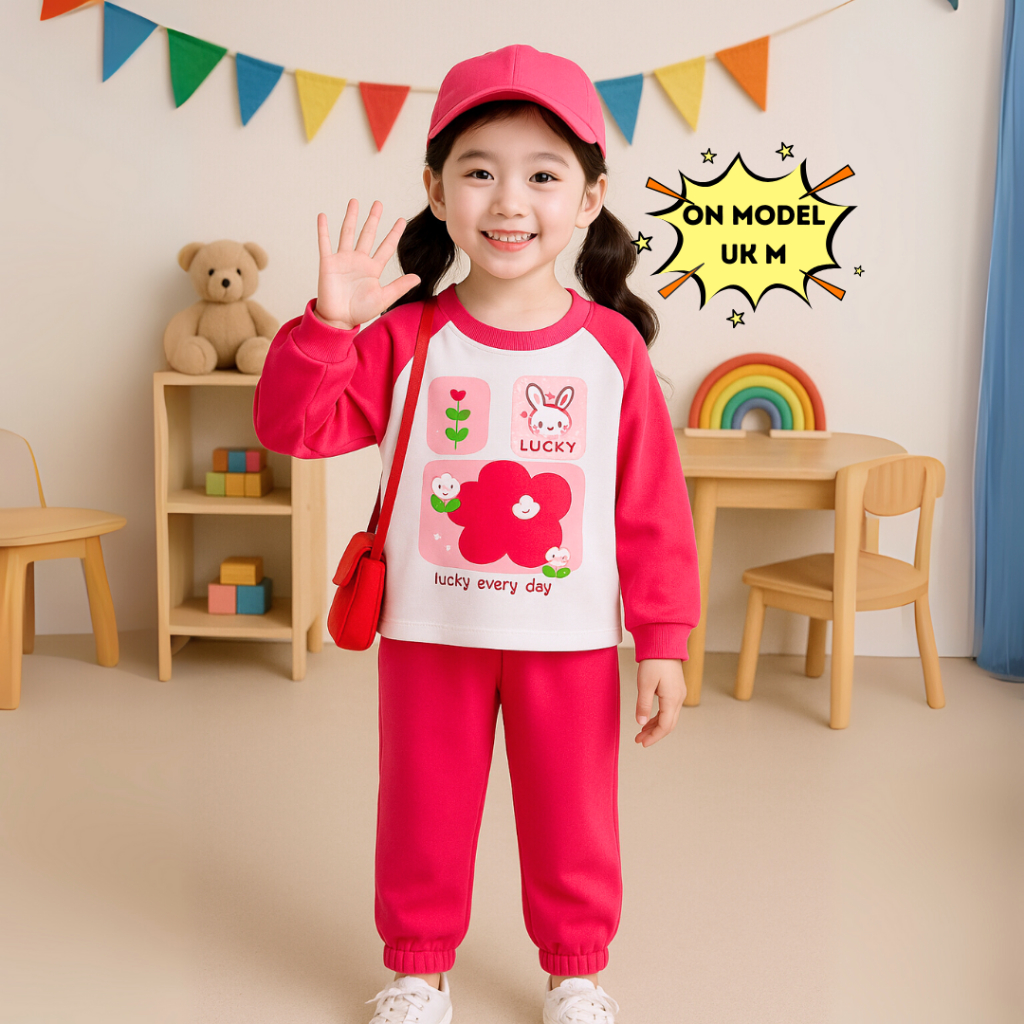 Najwa - Setelan Anak Lucky Day / Setelan Santai Anak Perempuan