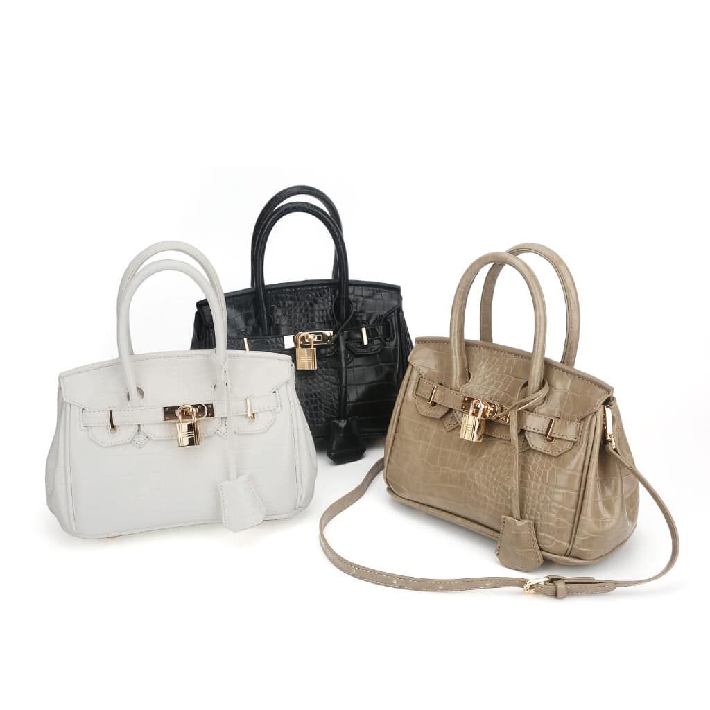 KIMURA CARNU - (FREE DOMPET + BOX) Croco Himalaya Mini Sling Bag - Tas Selempang & Bahu Wanita / Han