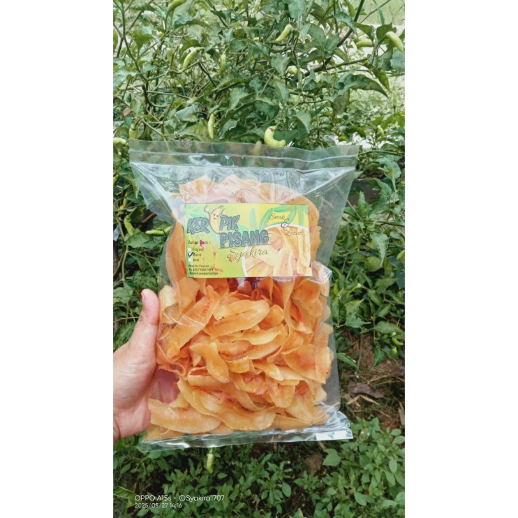 

Ceriping Pisang Pipit Original , Asin , Manis