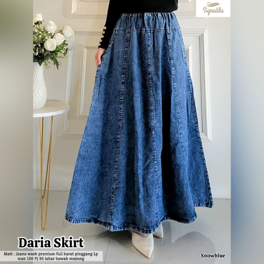 (( HANYA ROK TANPA BELT )) DARIA ARVITA MONIA SKIRT ROK WANITA DEWASA ORI BY SIGNADILA MARSELLA //RO