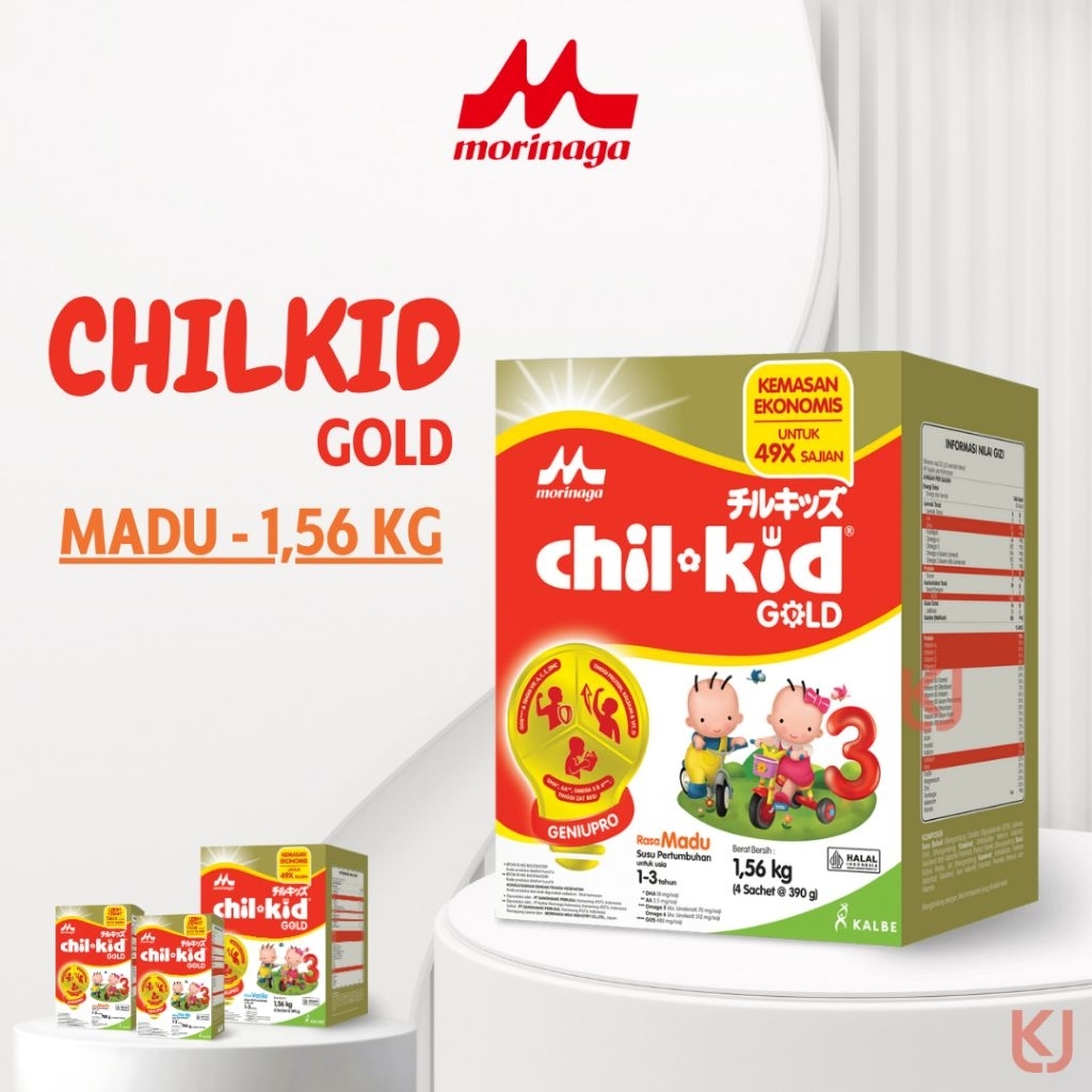 

MORINAGA CHIL KID CHILKID CHIL-KID GOLD GENIUPRO | MADU 1,56 KG | SUSU ANAK 1-3 TAHUN
