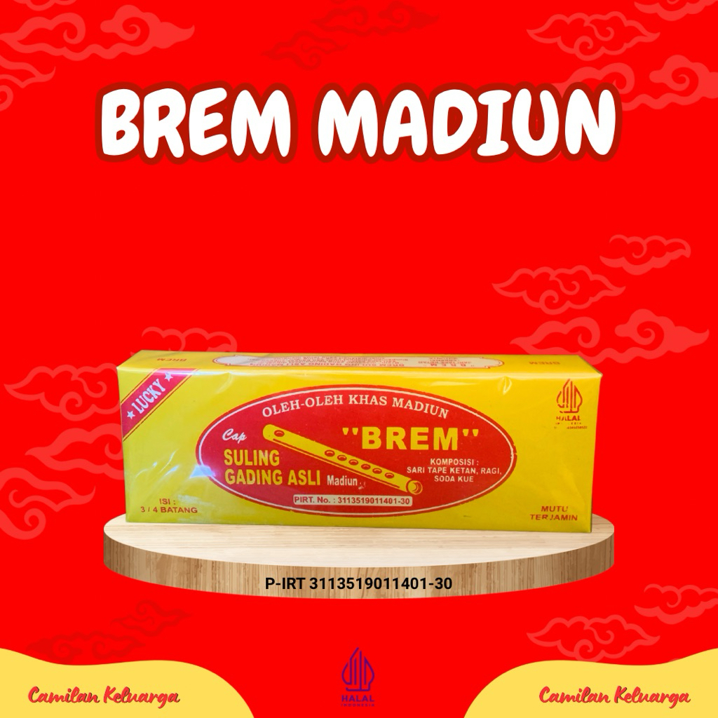 

BREM SULING GADING OLEH-OLEH KHAS MADIUN ISI 3/4 BATANG