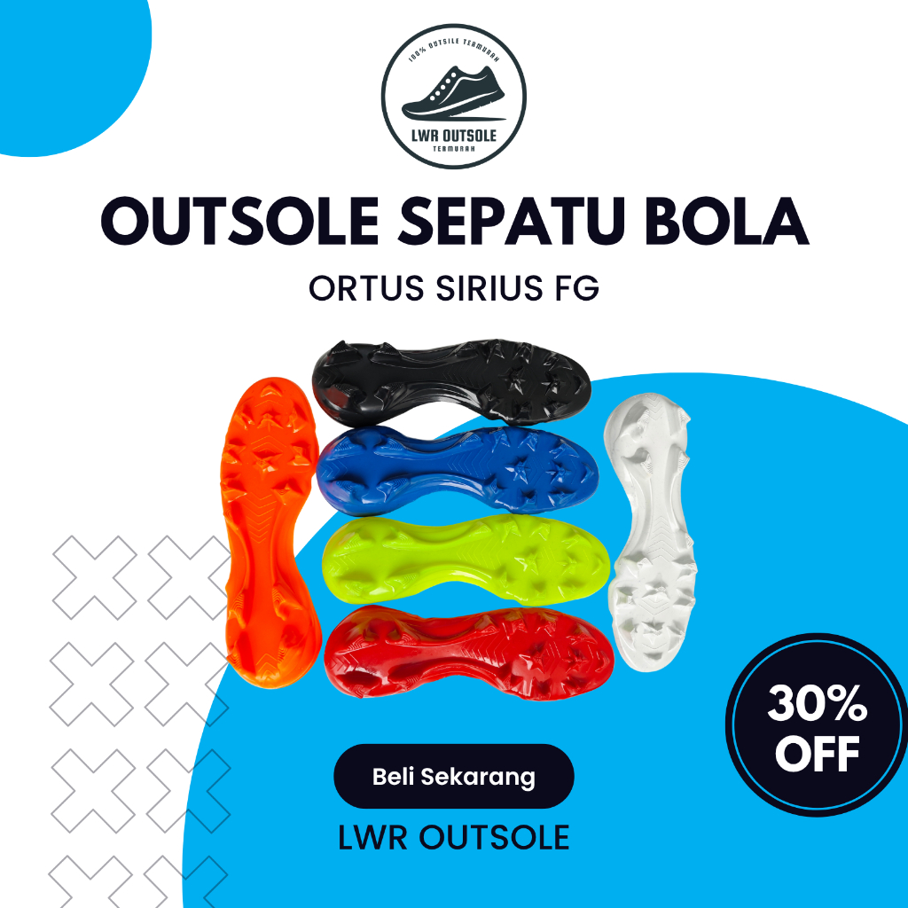 [COD] Outsole Sepatu Bola Model Ortuseight Sirius FG - Karet Sepatu Bola