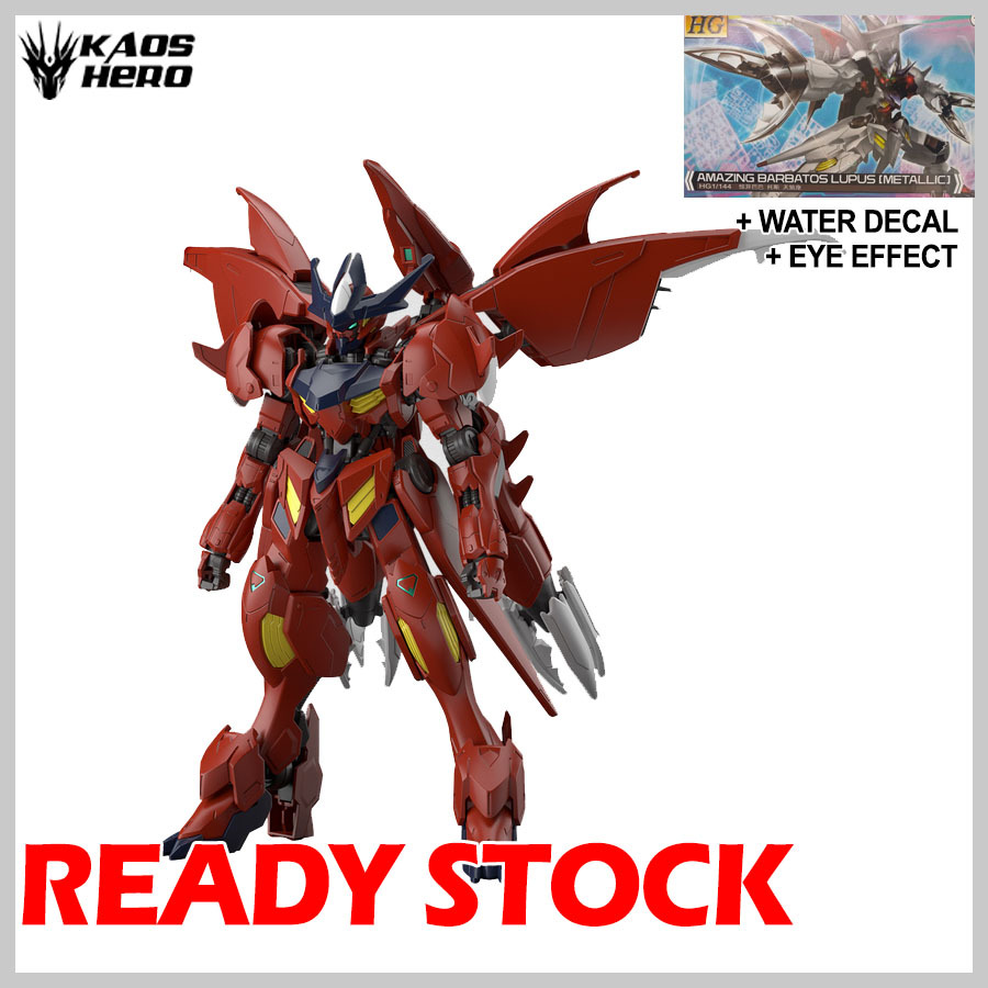 Gaoke HG Amazing Barbatos Lupus REPAIRED VER  + water decal + eye effect GK Model  1/144