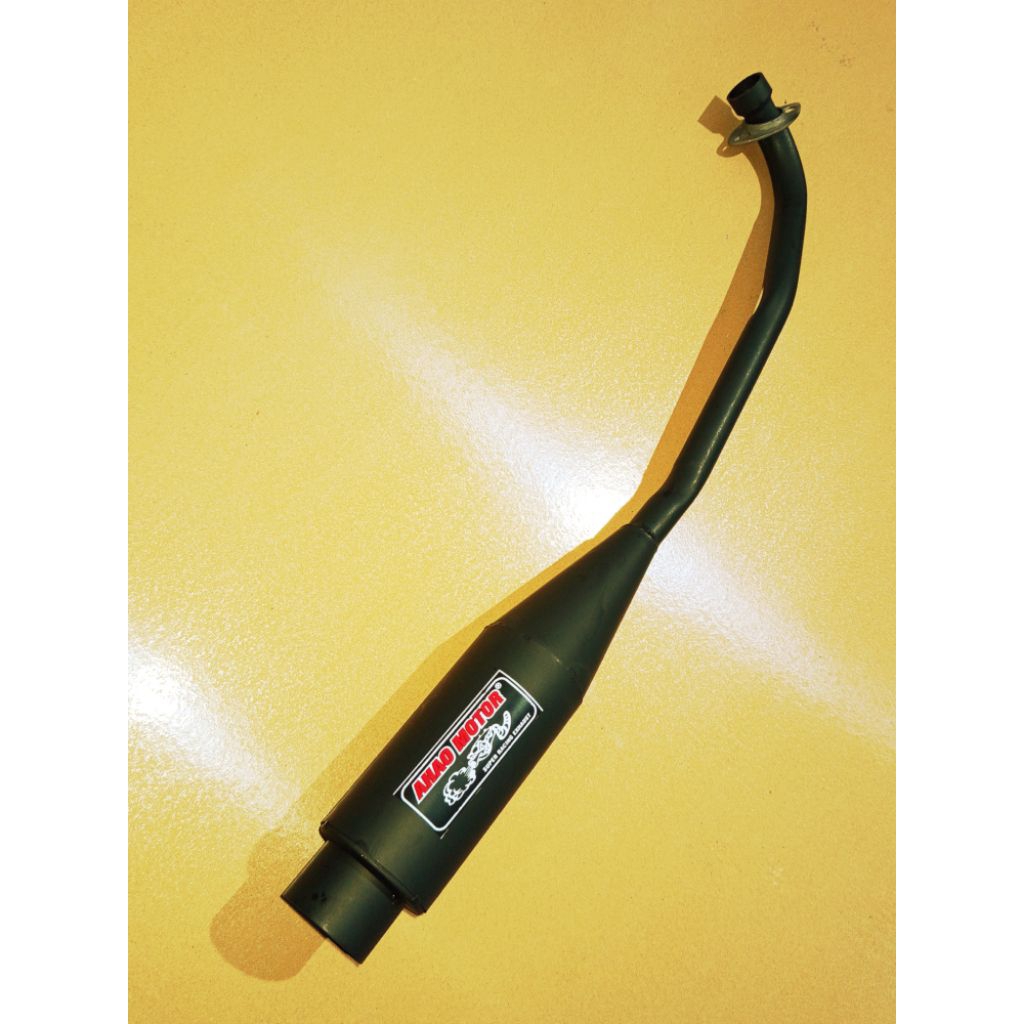knalpot motor AHAU BLACK bebek Supra Revo karisma smash Jupiter z vega