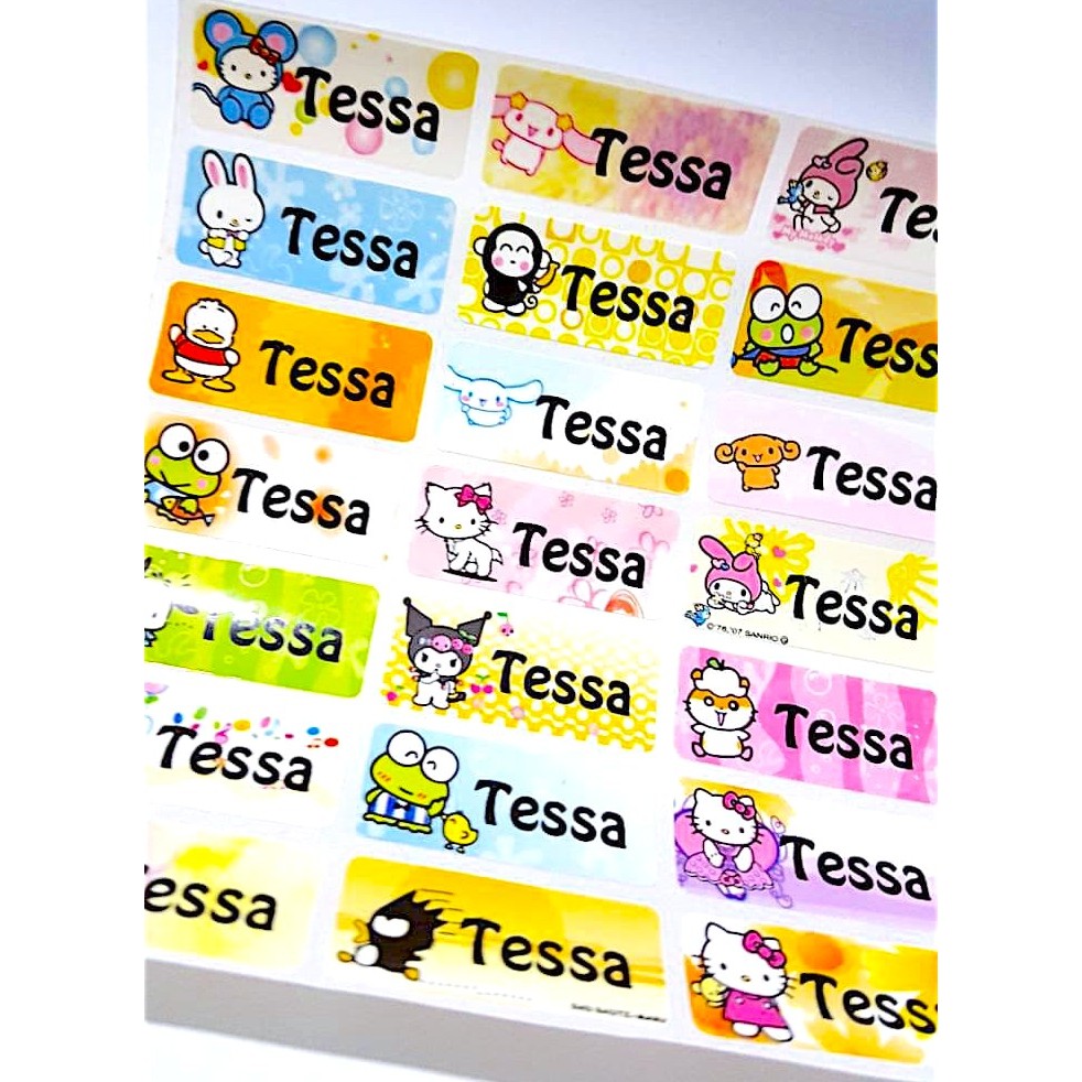 

Label Nama Anti Air Sticker Waterproof Sanrio