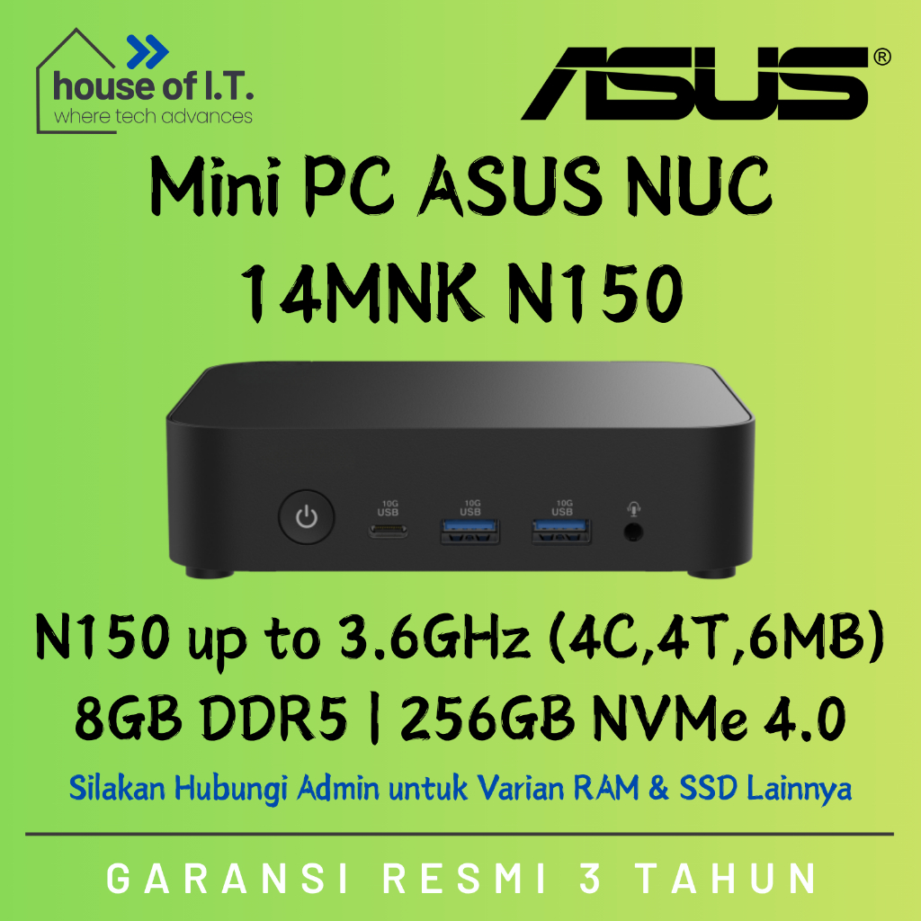Mini PC ASUS NUC N150 NUC14MNK15 | Intel NUC NUC14MNK15 - ASUS Mini PC