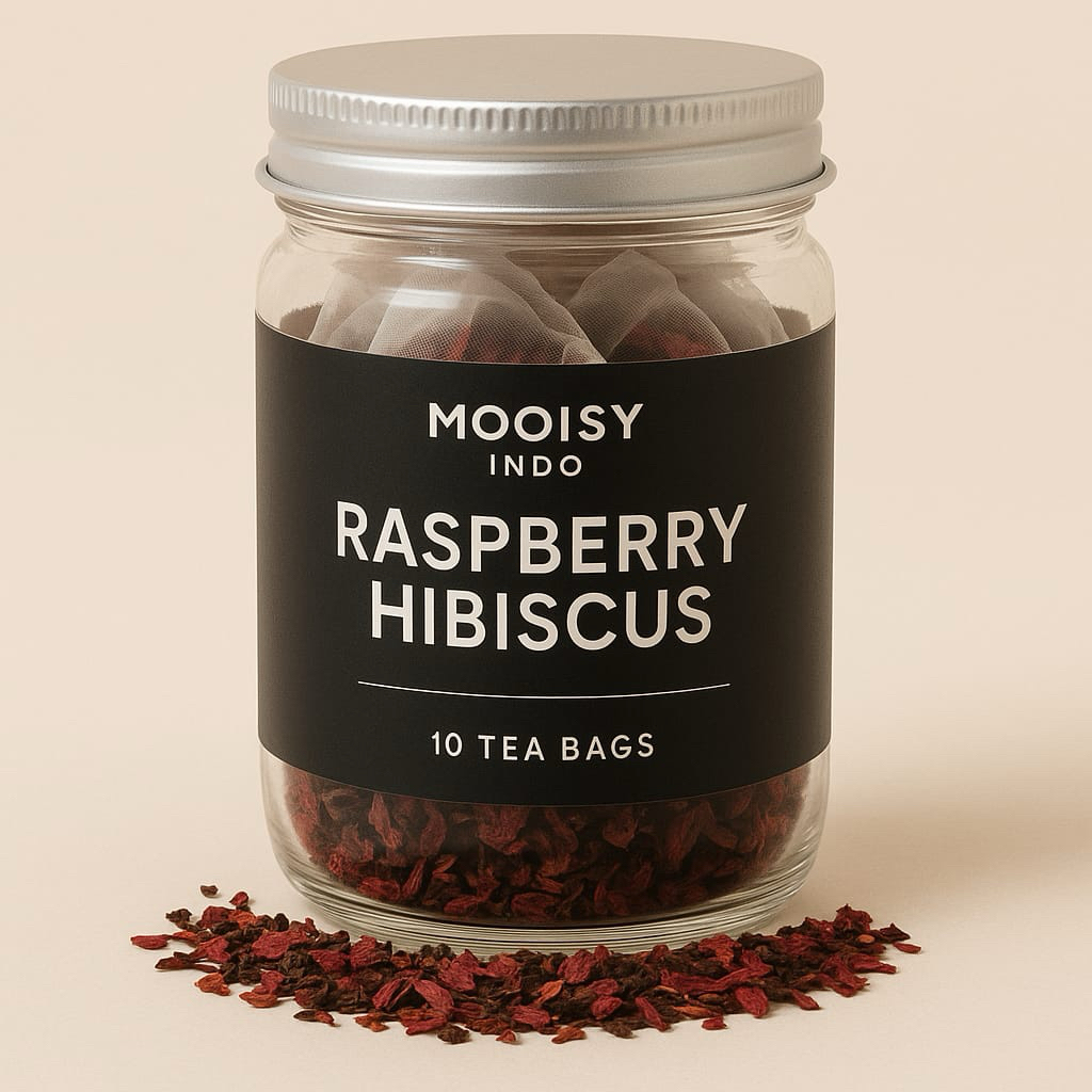 

Raspberry Hibiscus tea / Teh asam manis Kemasan 10 pounch tea bags
