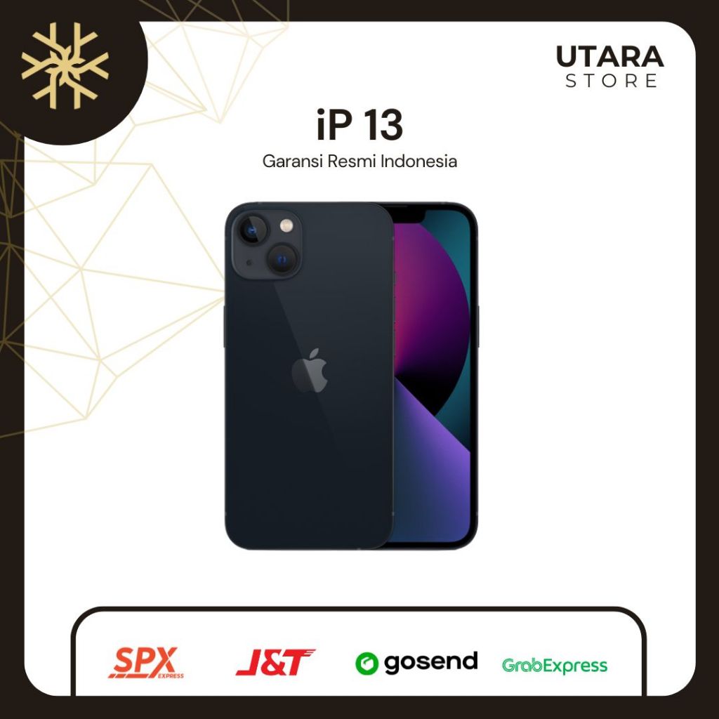 IPHONE 13 RESMI | midnight starlight | 5G | 128GB