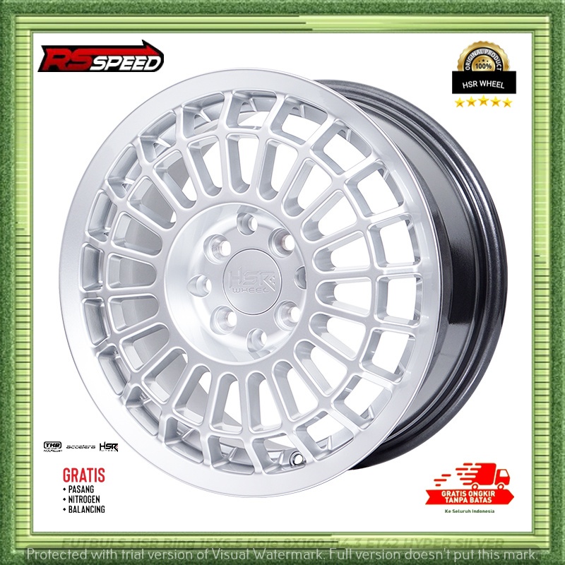 Velg Racing Model Rally Hsr Futbuls Ring 15 Cocok Untuk Corona Soluna Avega Yaris Avanza Hsr R 15