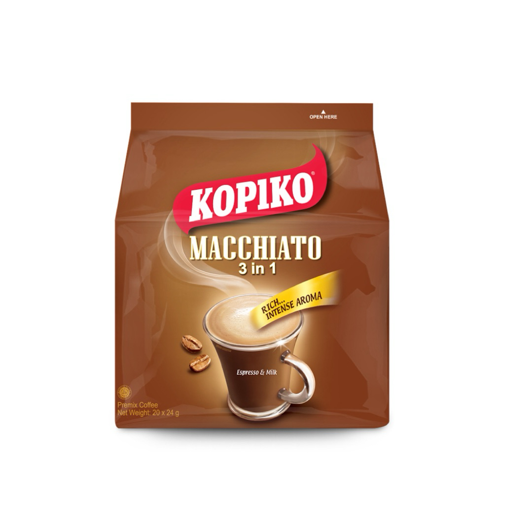 

Kopiko Macchiato 3 in 1 Coffee, 20 x 24g - Rich & Creamy