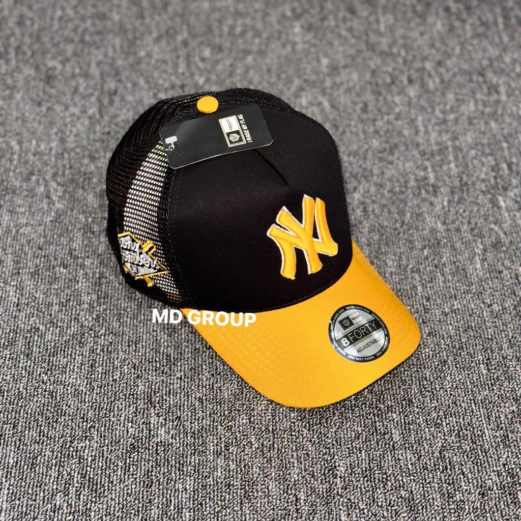 Topi Jaring NY Kuning Hitam Fashion Streetwear Kekinian COD