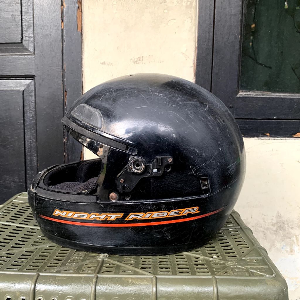helm fullface night rider second