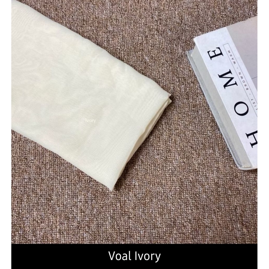 Kerudung Segiempat Paris Premium Voal Jahit Tepi Warna Nude Anti Angin