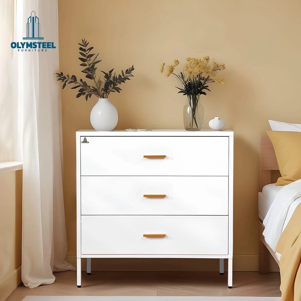 MORE Olymsteel ODR 3L / Laci Besi 3 Susun/Lemari Besi Laci Penyimpanan 3 Susun