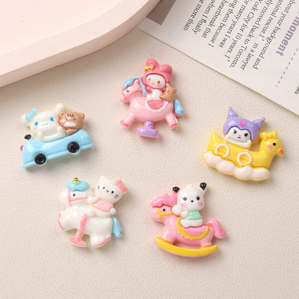 Jibbitz Pin Sandal Crocs Baim Aksesoris Zibbit Karakter Sanrio Berkendara Lucu Korean Style