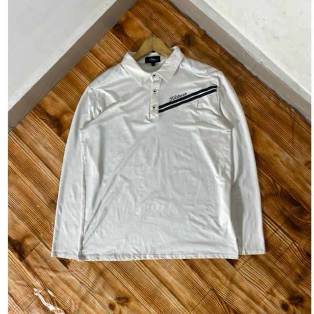 POLO LONGSLEEVE TITLEIST PUTIH SECOND
