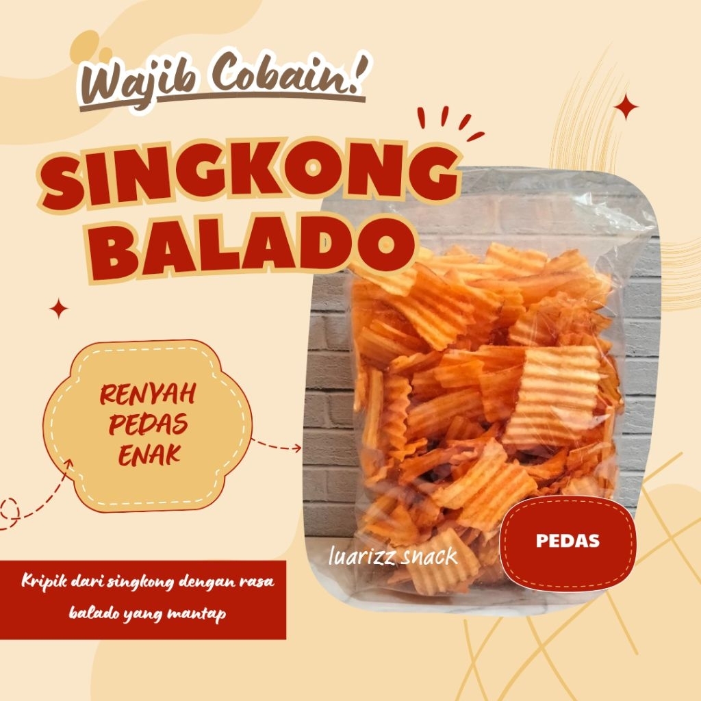 

250 gr Singkong Balado TES Kiloan