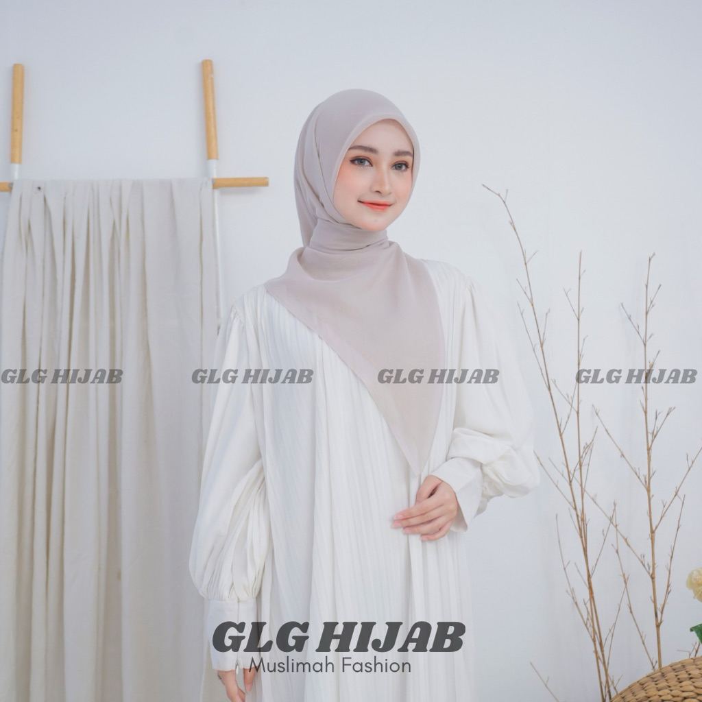GLG HIJAB - Segi 4 Paris Voal Premium / Hijab Sekolah Segi 4 Voal Paris Premium / Kerudung Paris Jad