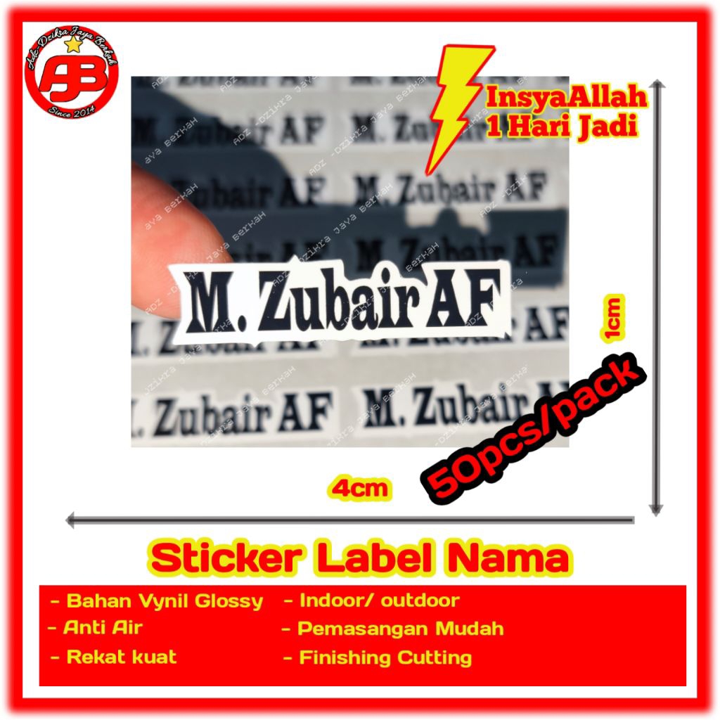 

Stiker Label nama / Sticker Label nama anak