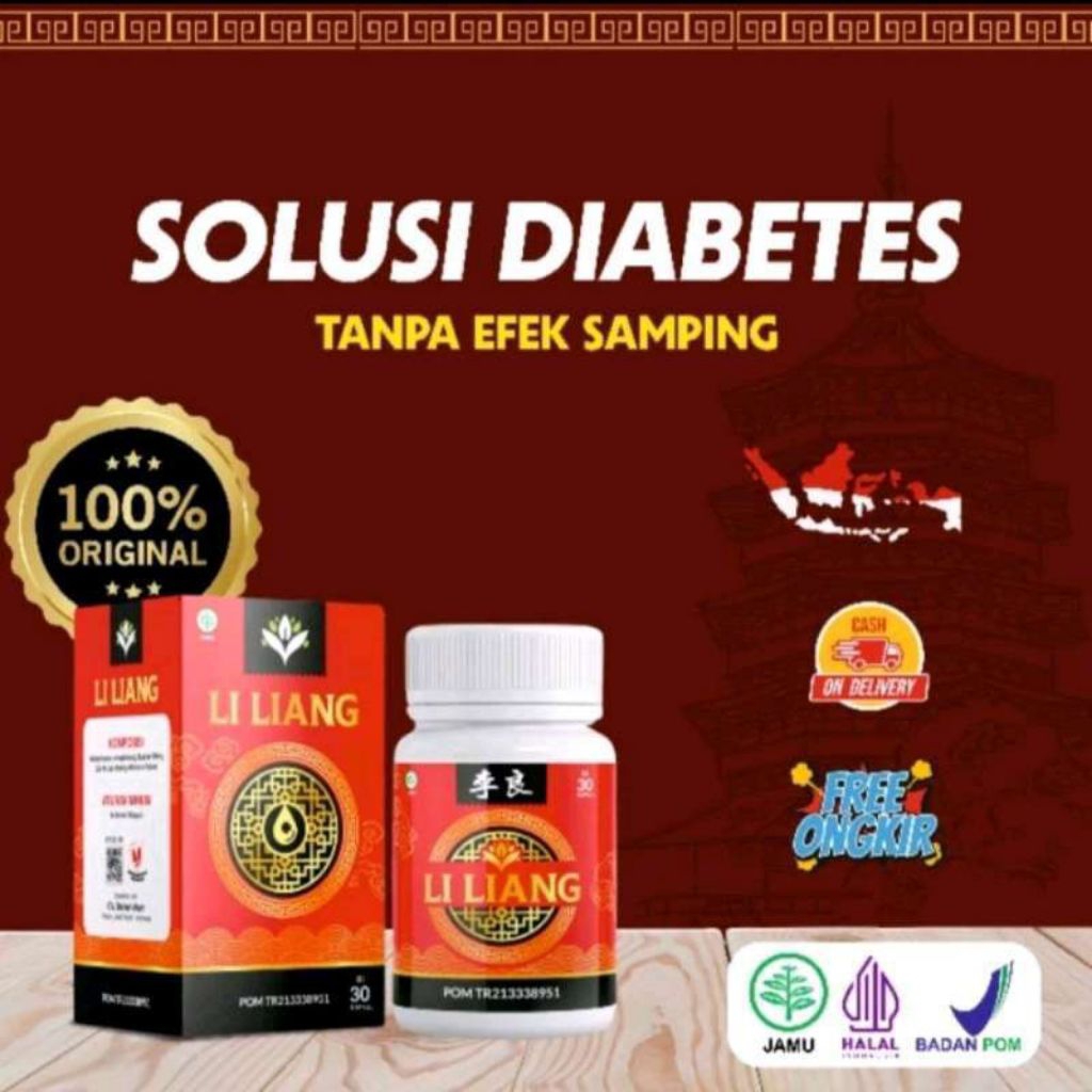 

Li Liang Obat Herbal Diabetes, Gula Darah Ori 100% Halal BPOM