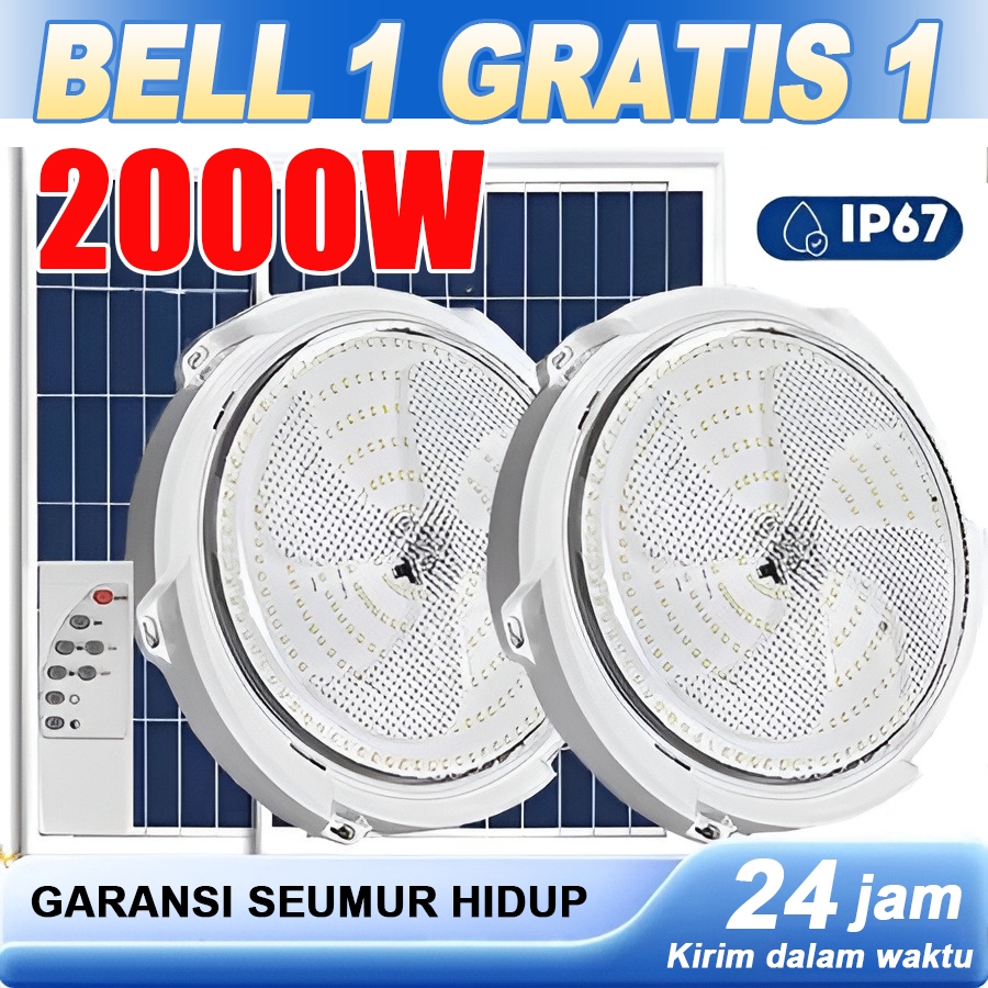 Garansi 10 TahunLampu Tenaga Surya Panel Surya Lampu Plafon Rumah Sederhana Lampu LED Lampu Dinding
