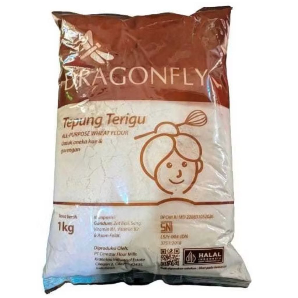 

Tepung Terigu DragonFly Kemasan 1 Kg
