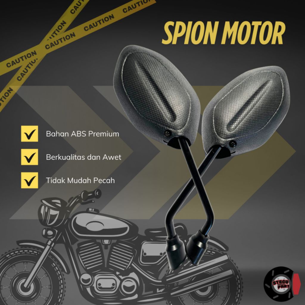 Spion Honda Beat 1 Set Sepasang Kanan Dan Kiri + Baut Mur