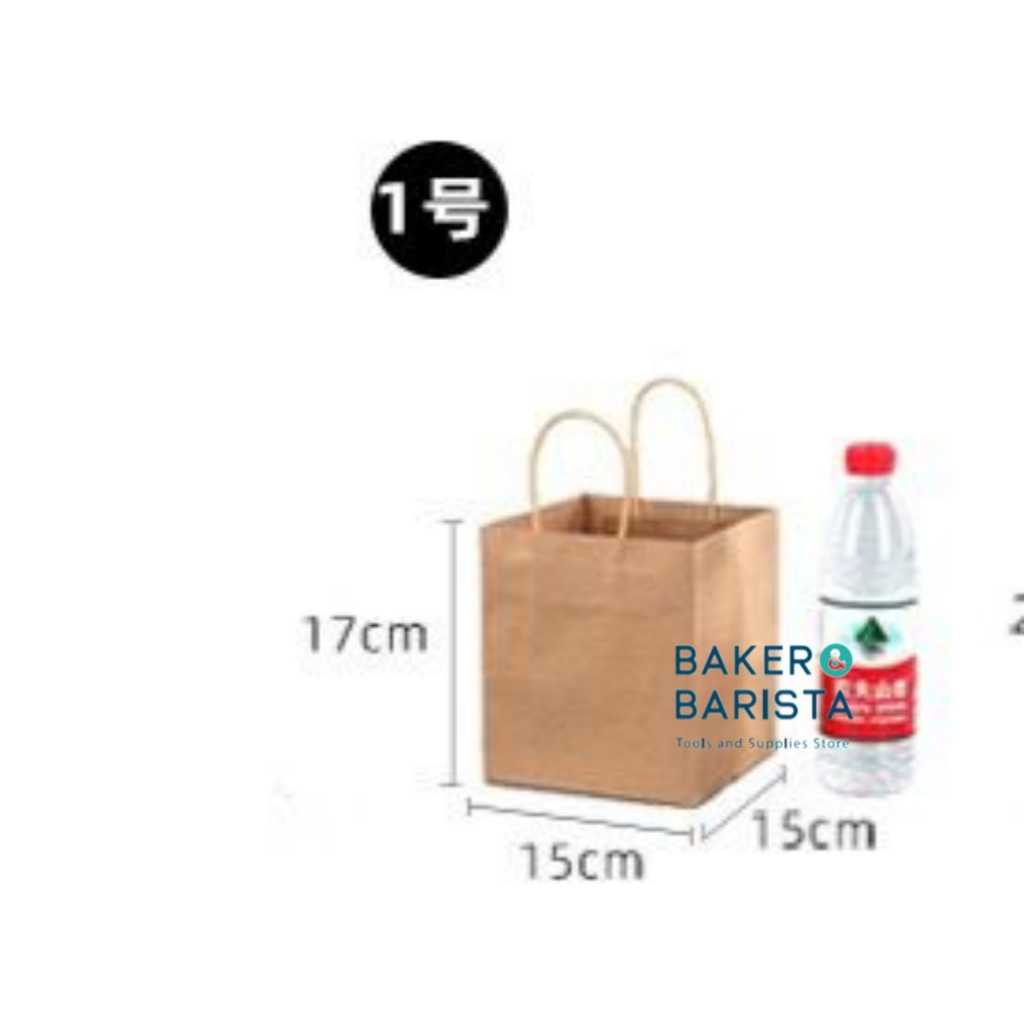 

Paper Bag Round Handle 15x15x17cm / Paper Bag Kantong kertas Reusable Cantik Aesthetic for Gift Kado