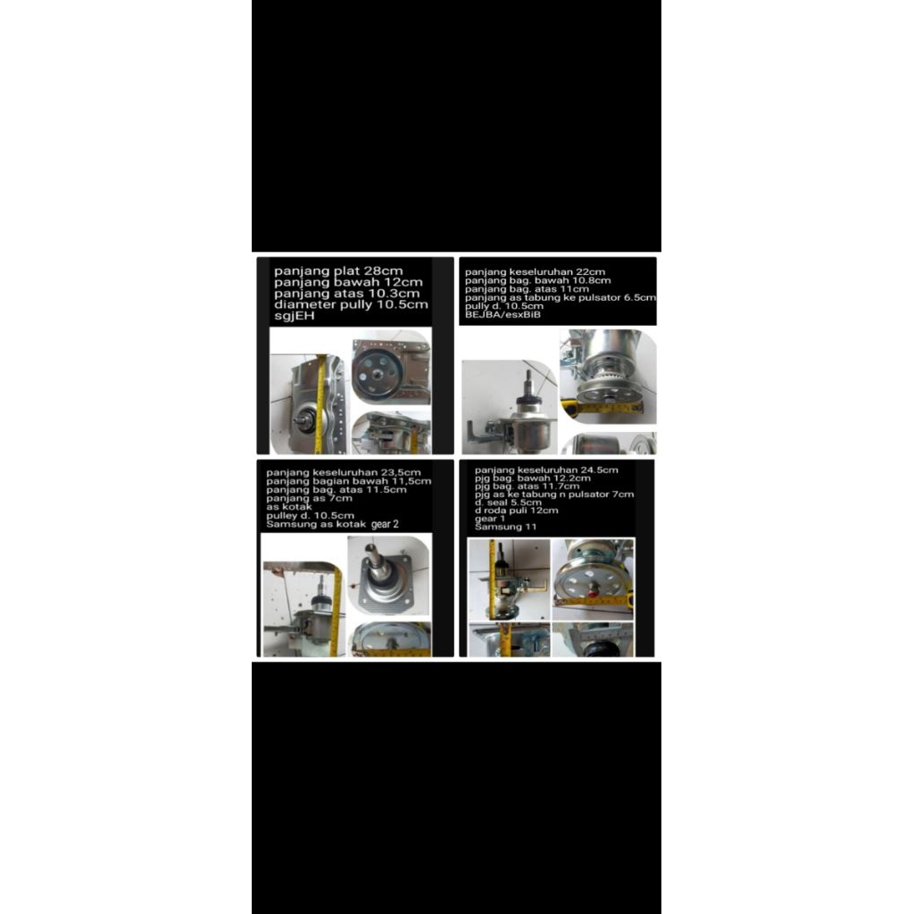 Gearbox gear box girbox mesin cuci Samsung WA11WP 11kg