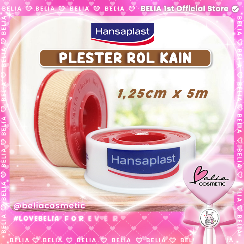 ❤ BELIA ❤ Hansaplast Rol Kain Serbaguna 1,25cmx5m 500cm Roll Perban Plester Luka P3K Besar