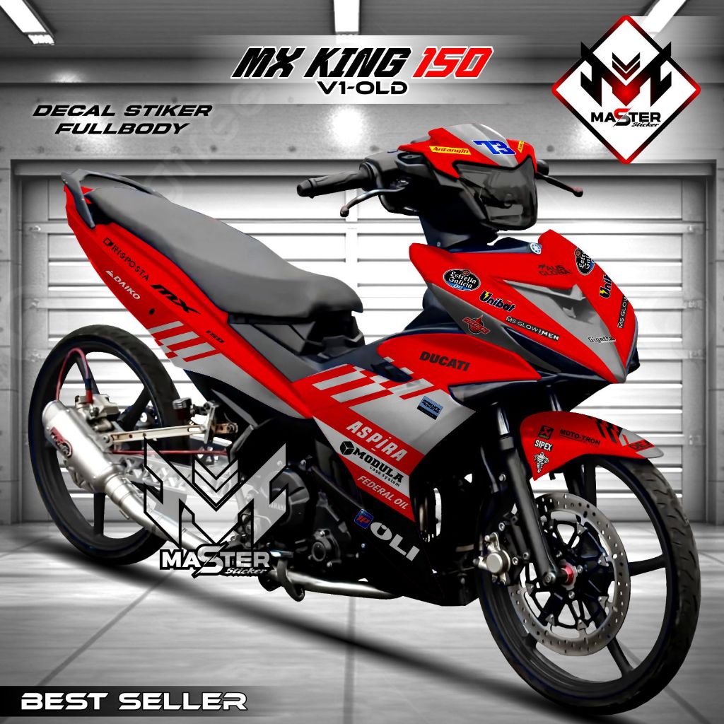 Decal Mx King 150 Full Body - Sticker Mx King 150 Full Body - Stiker Mx King 150 Full Body Variasi -