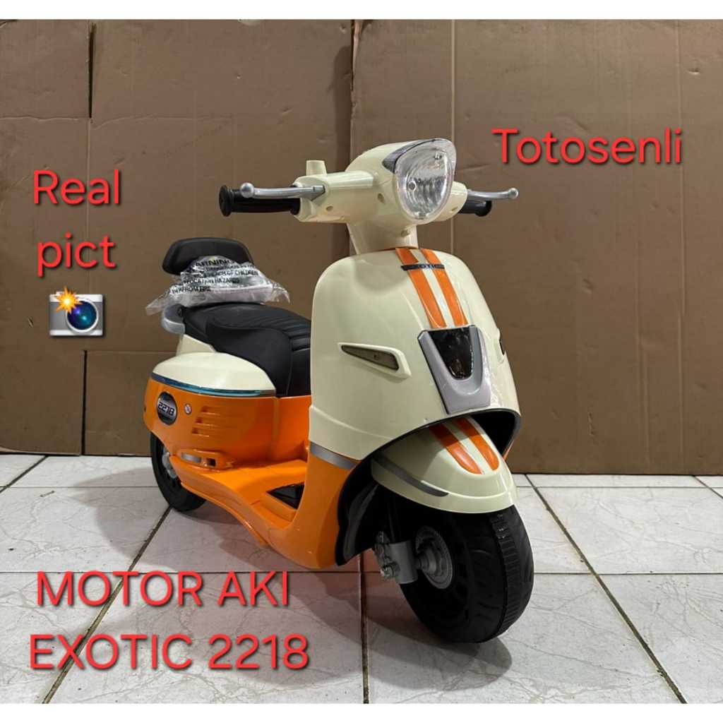MOTOR VESPA ANAK ANAK EXOTIC 2218 MOTOR AKI 2218