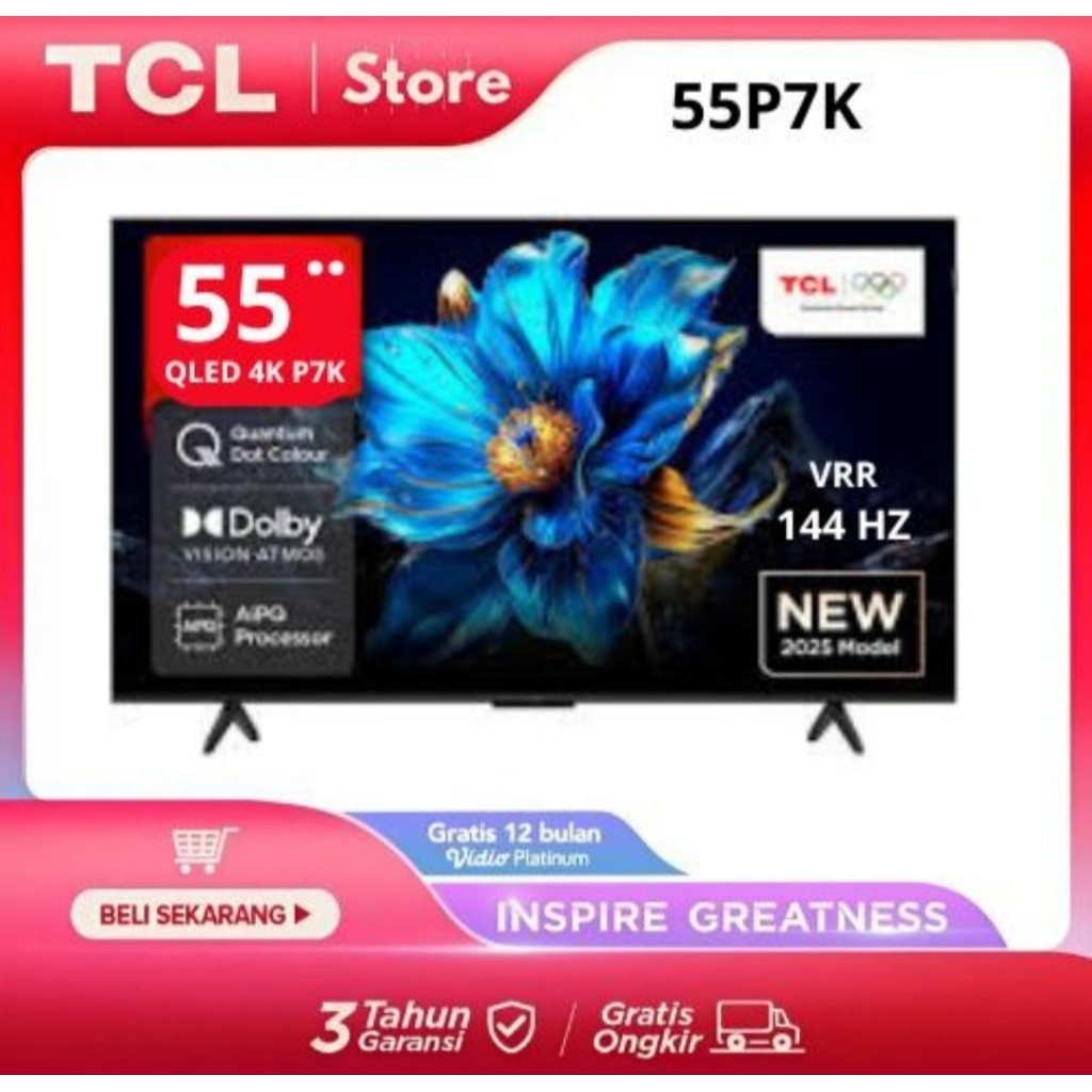 TV LED TCL QLED 55 INCH 55P7K