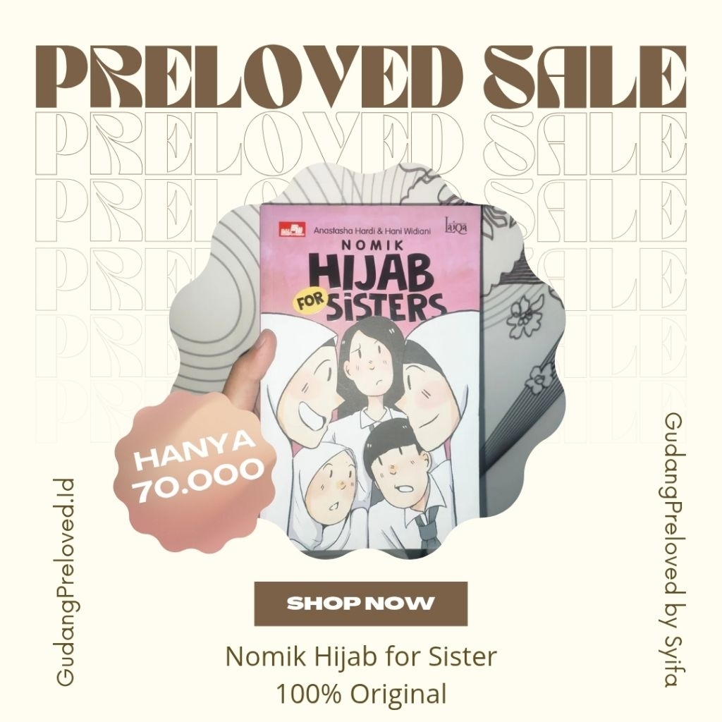 

Preloved Nomik Hijab for Sister Anastasha Hardi