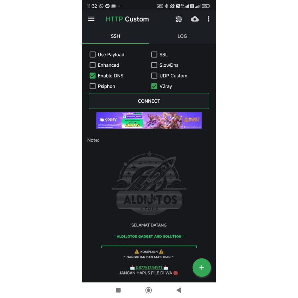 Config file HTTP CUSTOM bisa request bug