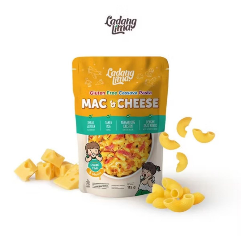 

Pasta Mac and Cheese Gluten Free Ladang Lima 115g