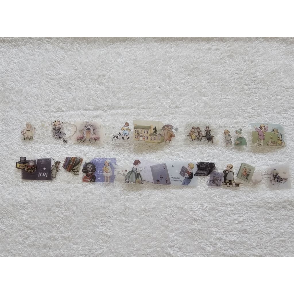 

(Baca Deskripsi) Vintage PET Tape Sticker for Journaling & Scrapbook