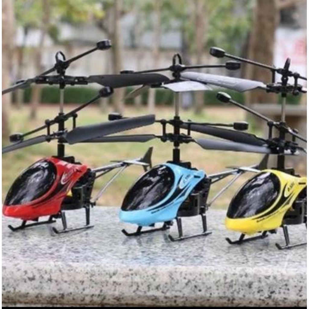 HELIKOPTER MAINAN ANAK PESAWAT REMOT CONTROL SENSOR TANGAN
