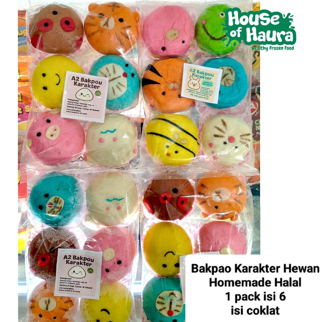 

Bakpao Karakter merk A2 isi coklat