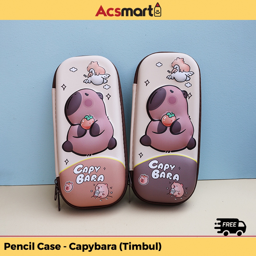 

ACSmart - Kotak Pensil Capybara 3D | Capybara Pencil Case 3D [R435]